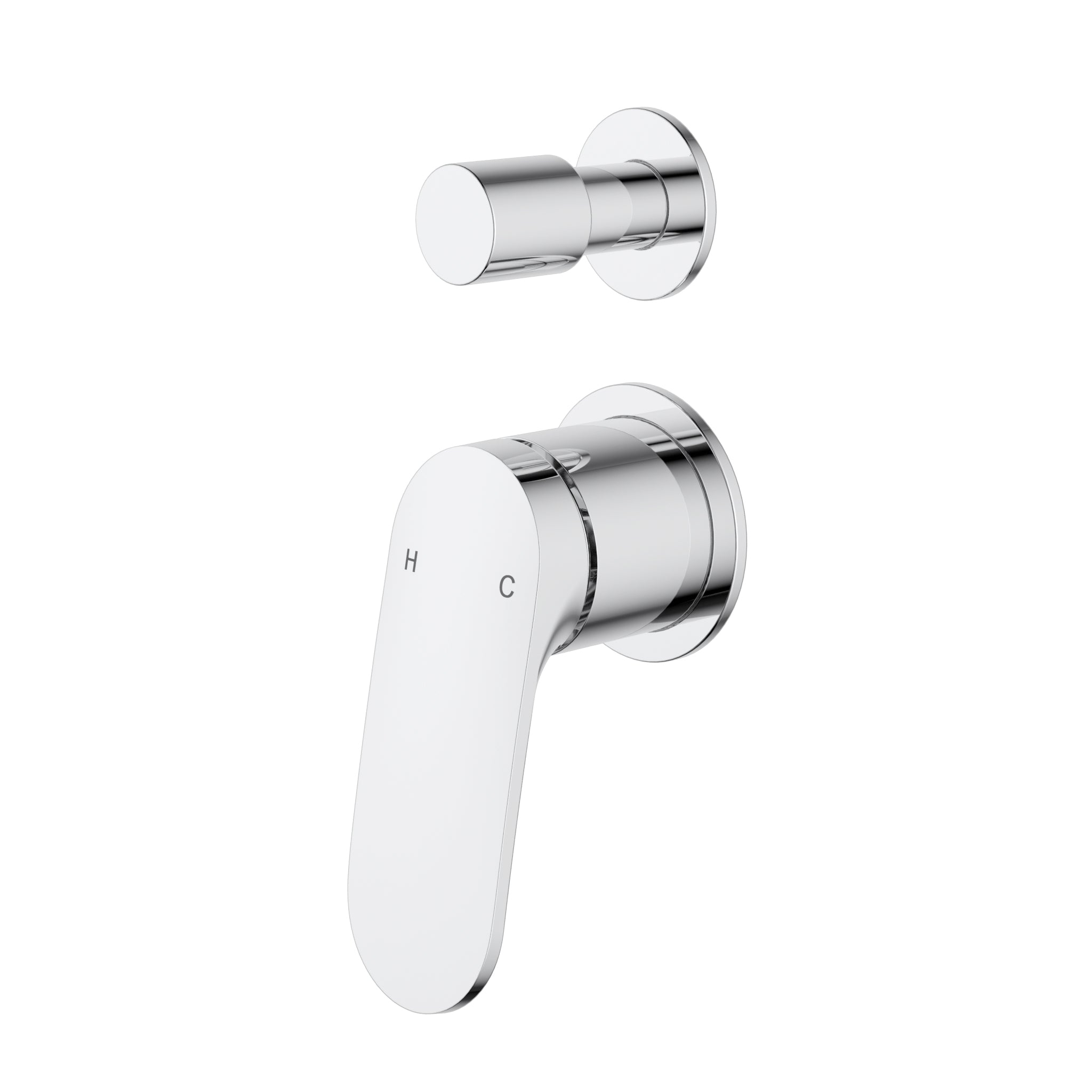 IKON SULU II LEAD FREE WALL DIVERTER MIXER TRIM KIT WITH ROUGH IN BODY CHROME