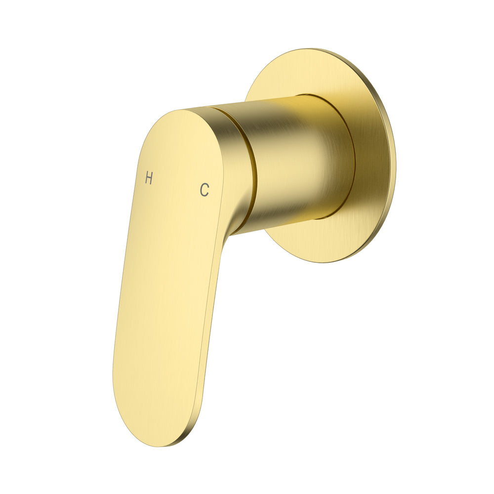 IKON SULU II WALL MIXER TRIM KIT WITH ROUGH IN BODY BRUSHED GOLD