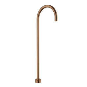 IKON YALE FREESTANDING BATH SPOUT 700MM BRUSHED COPPER