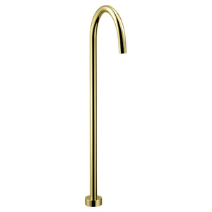 IKON YALE FREESTANDING BATH SPOUT 700MM BRUSHED GOLD