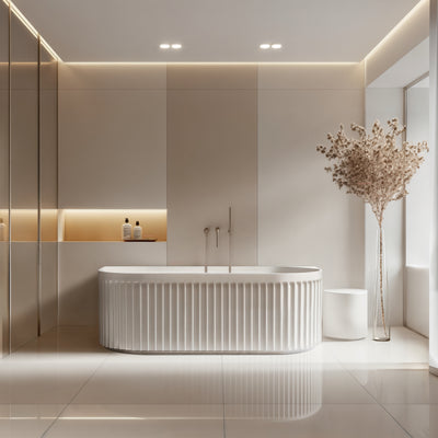INFINITY ARTEMIS BACK-TO-WALL BATHTUB MATTE WHITE (AVAILABLE IN 1500MM AND 1700MM)