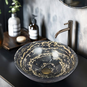 INFINITY ART BASIN NATURE STONE ROUND MARBLE 420MM