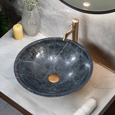 INFINITY ART BASIN NATURE STONE ROUND MARBLE 420MM