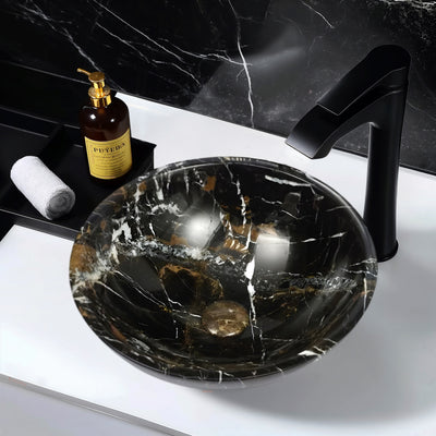 INFINITY ART BASIN NATURE STONE ROUND MARBLE 420MM