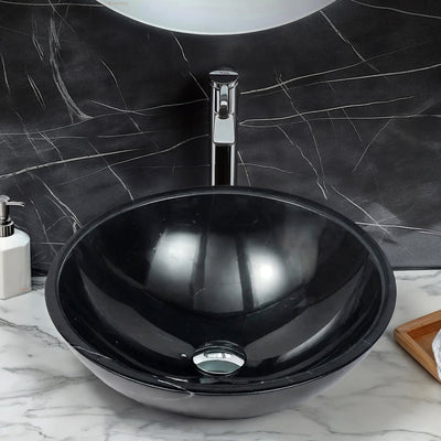 INFINITY ART BASIN NATURE STONE ROUND MARBLE 420MM