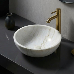 INFINITY ART BASIN NATURE STONE ROUND MARBLE 420MM