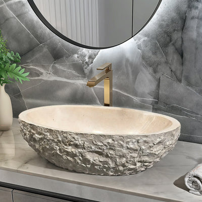 INFINITY ART BASIN NATURE STONE ROUND MARBLE 510MM