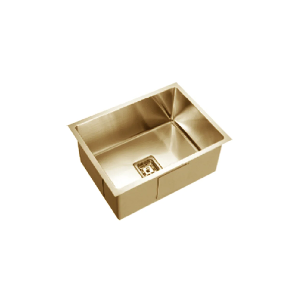 VEROTTI INOX SINGLE BOWL UNIVERSAL STAINLESS STEEL KITCHEN SINK GUN METAL 580MM