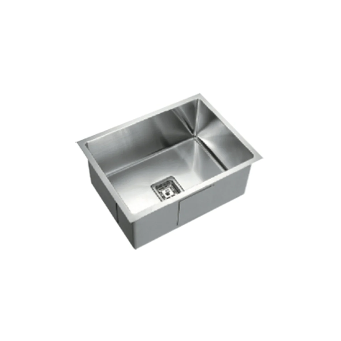 VEROTTI INOX SINGLE BOWL UNIVERSAL STAINLESS STEEL KITCHEN SINK BRUSHED BRASS 580MM