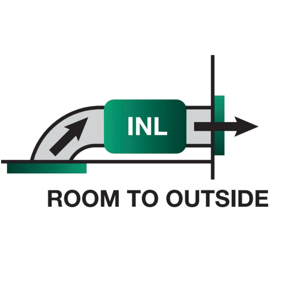 VENTAIR INLINE AXIAL EXHAUST FAN BLACK (AVAILABLE IN 100MM AND 150MM)