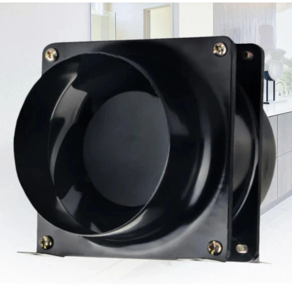 VENTAIR INLINE AXIAL EXHAUST FAN BLACK (AVAILABLE IN 100MM AND 150MM)