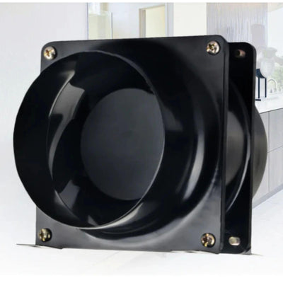 VENTAIR INLINE AXIAL EXHAUST FAN BLACK (AVAILABLE IN 100MM AND 150MM)