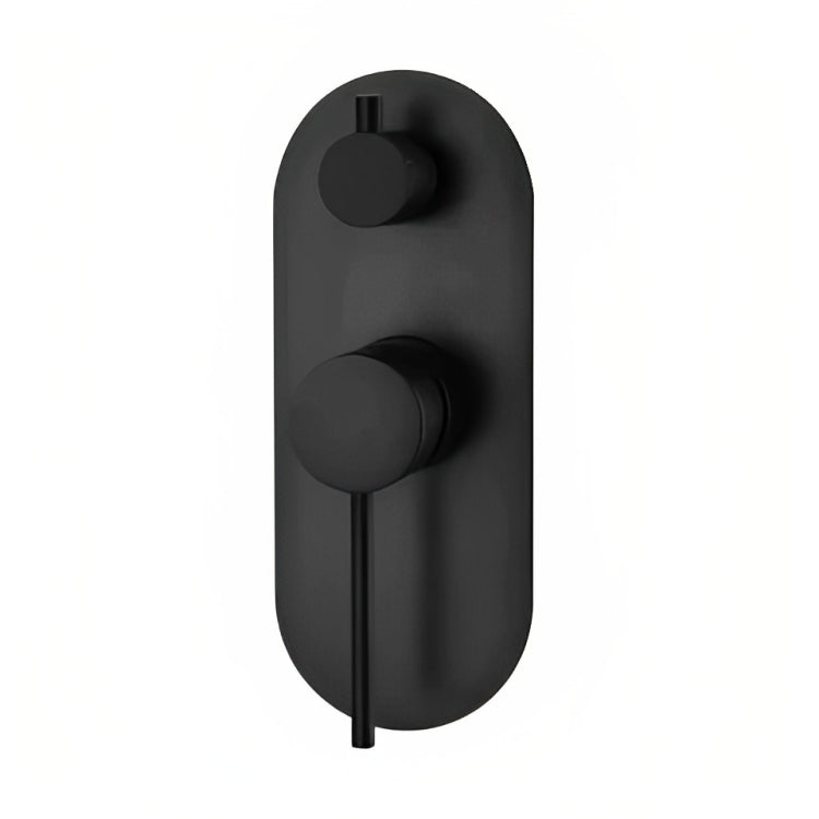 INSPIRE ROUL WALL DIVERTER MIXER 200MM MATTE BLACK