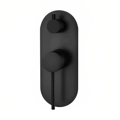 INSPIRE ROUL WALL DIVERTER MIXER 200MM MATTE BLACK