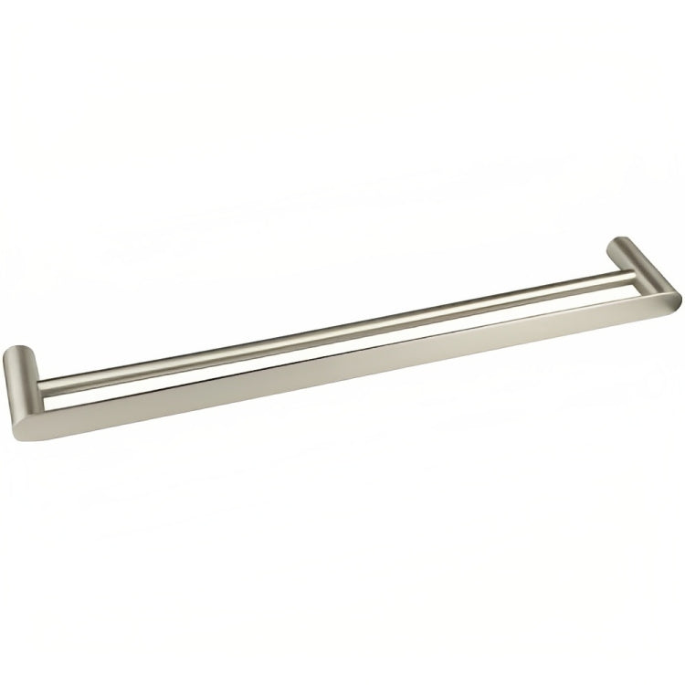 INSPIRE VETTO DOUBLE NON-HEATED TOWEL RAIL BRUSHED NICKEL 600MM AND 750MM