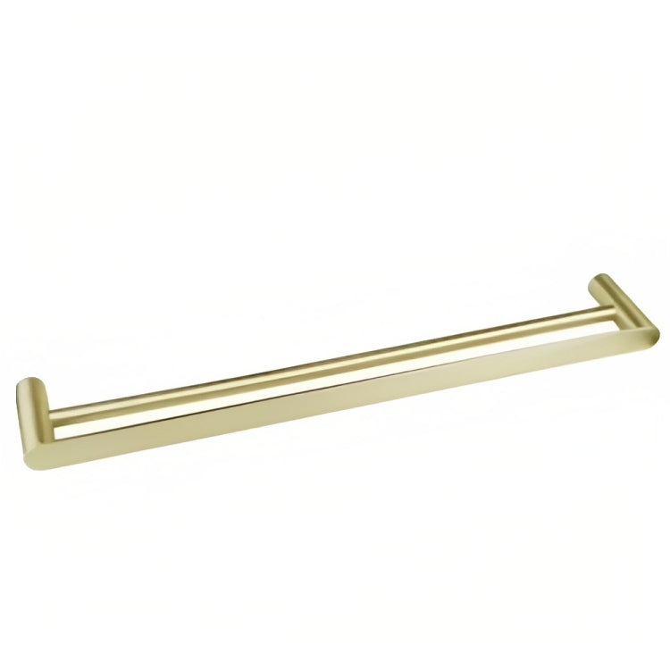 INSPIRE VETTO DOUBLE NON-HEATED TOWEL RAIL BRUSHED GOLD 600MM AND 750MM