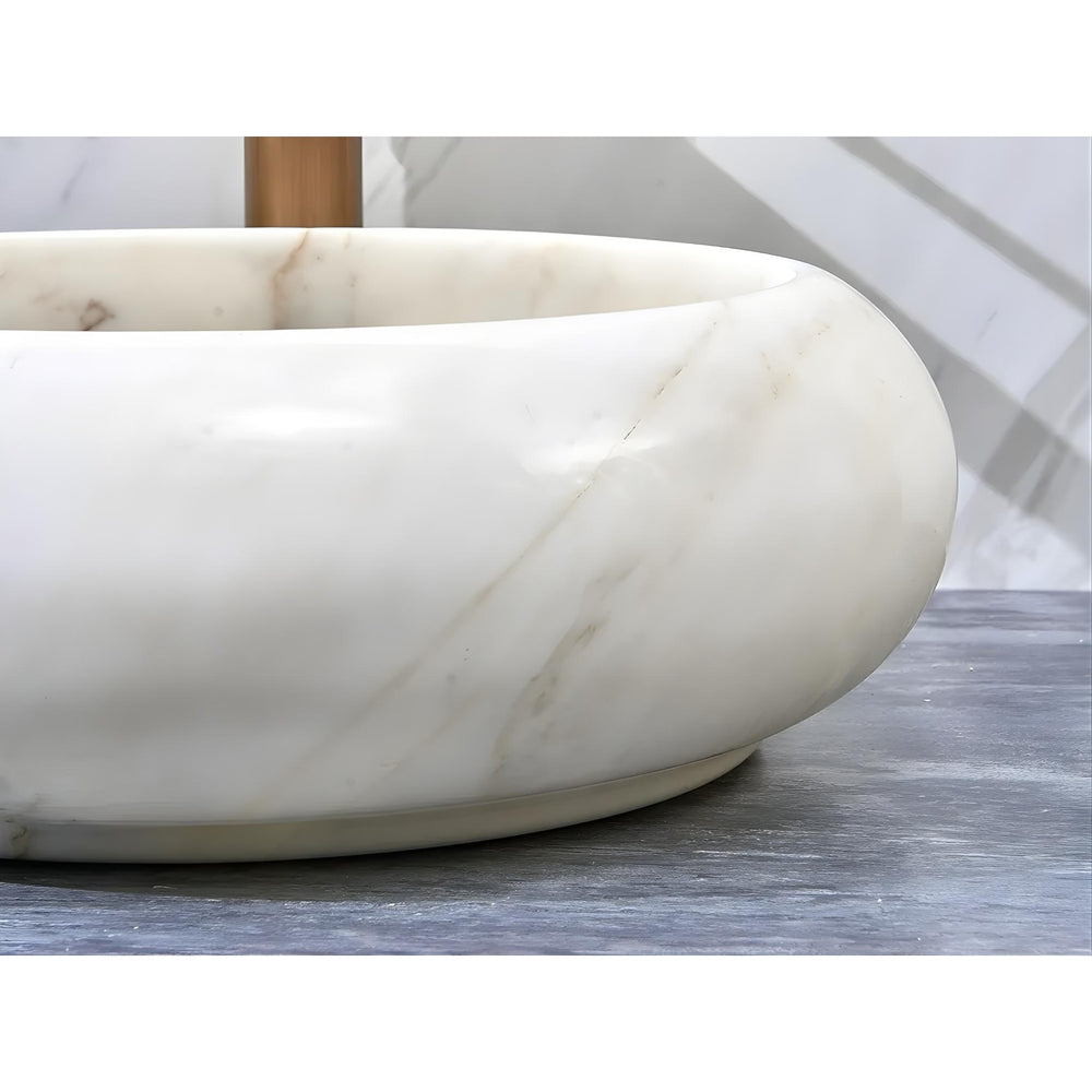 INFINITY ART BASIN NATURE STONE ROUND MARBLE 420MM