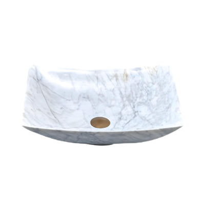 INFINITY ABOVE COUNTER NATURE STONE BASIN ROUND MARBLE 500MM