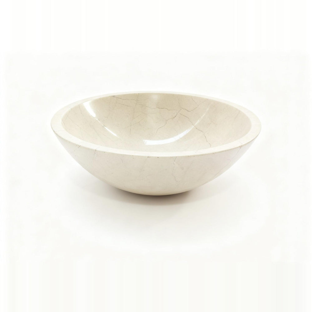 INFINITY ART BASIN ABOVE COUNTER ROUND MARBLE 420MM