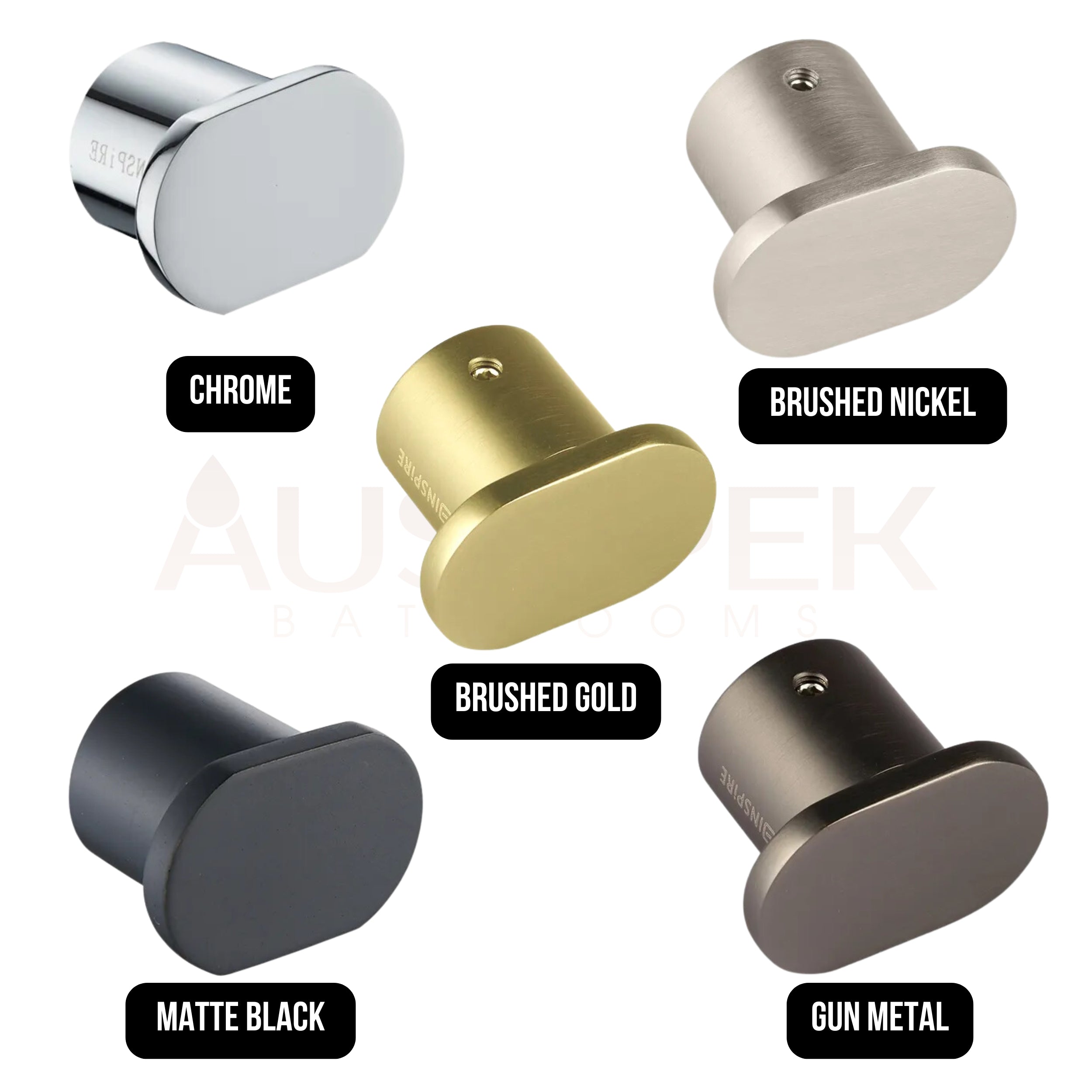INSPIRE VETTO ROBE HOOK BRUSHED NICKEL 30MM