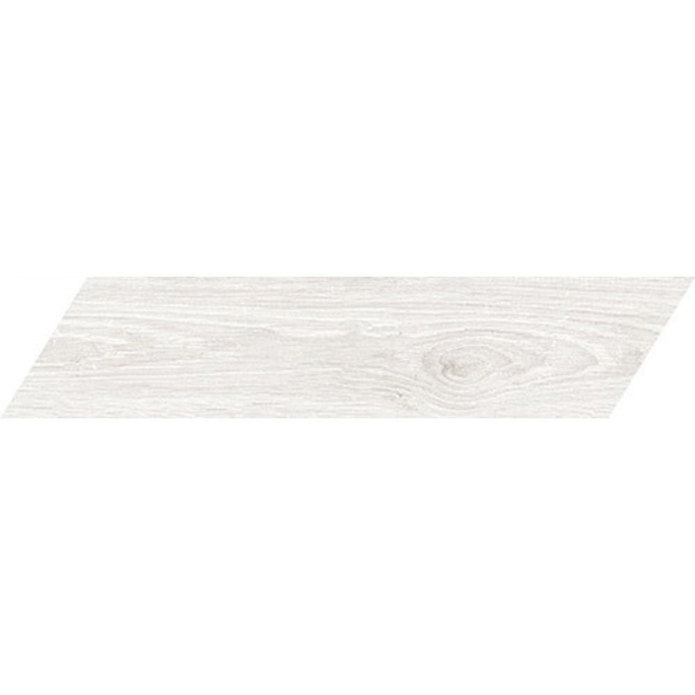 EVERSTONE OLTRE WHITE MATTE 540X110MM CHEVRON TILE (PER BOX)