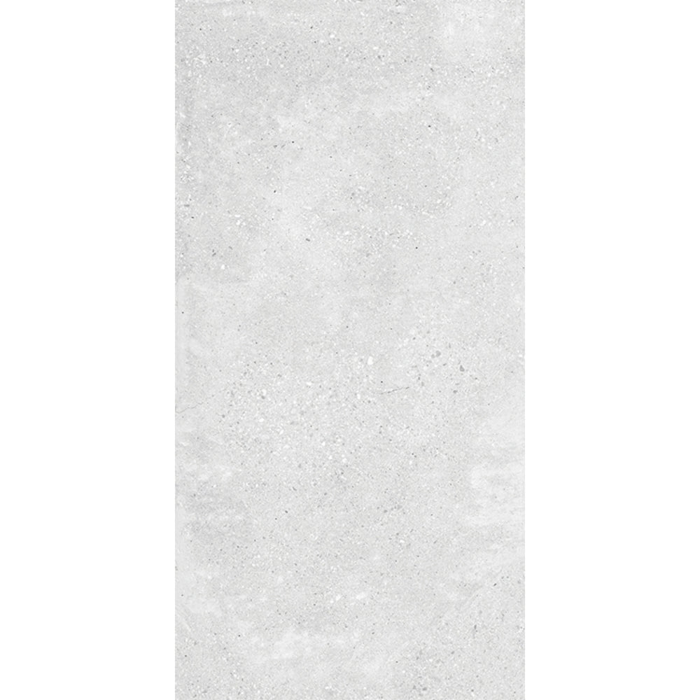 EVERSTONE STONE CEMENT WHITE POLISHED 1200X600MM RECTANGLE TILE (PER BOX)