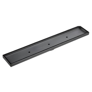 INFINITY TILE INSERT FLOOR DRAIN GUN METAL (MULTIPLE SIZES AVAILABLE)