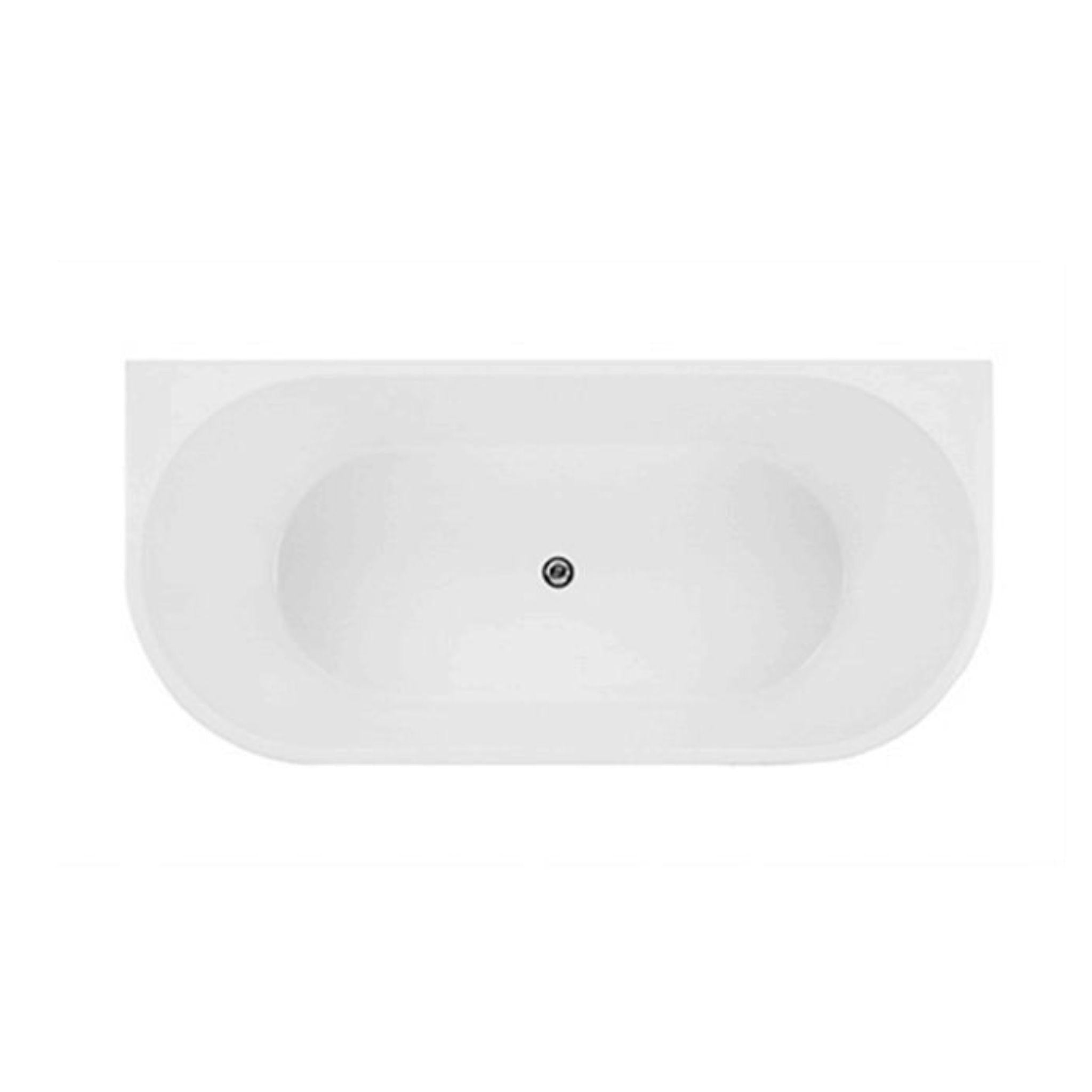 INSPIRE VERONA BACK TO WALL FREESTANDING BATHTUB MATTE WHITE (AVAILABLE IN 1500MM AND 1700MM)