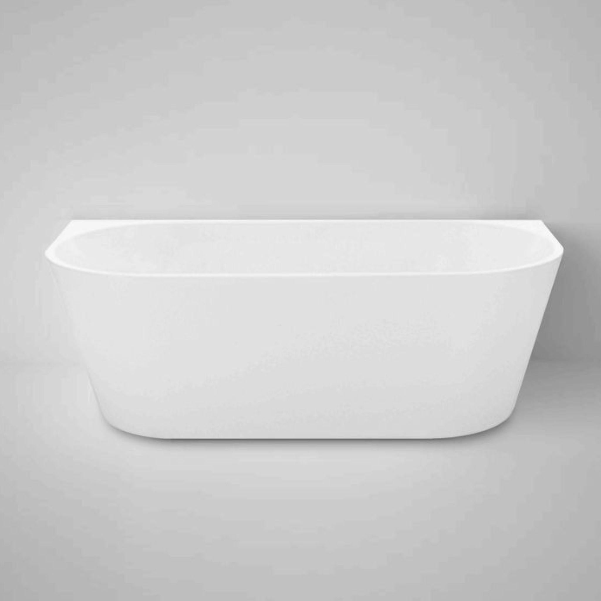 INSPIRE VERONA BACK TO WALL FREESTANDING BATHTUB MATTE WHITE (AVAILABLE IN 1500MM AND 1700MM)