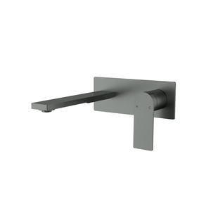 IKON RUKI WALL BASIN MIXER 192MM GUN METAL