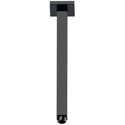 IKON SQUARE VERTICAL SHOWER ARM 310MM MATTE BLACK
