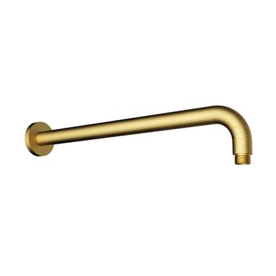 IKON ROUND HORIZONTAL SHOWER ARM 400MM BRUSHED GOLD
