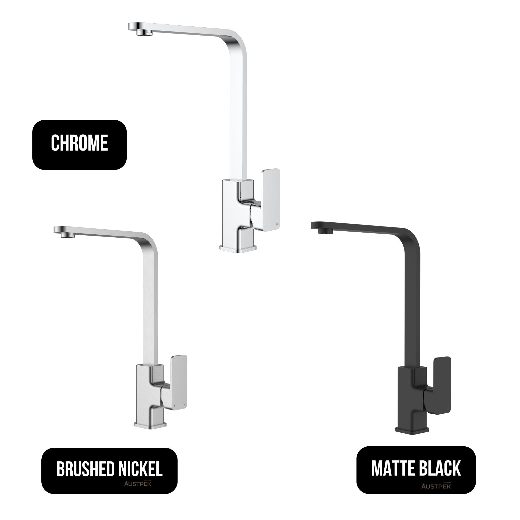 IKON NOVA II SINK MIXER 369MM BRUSHED NICKEL