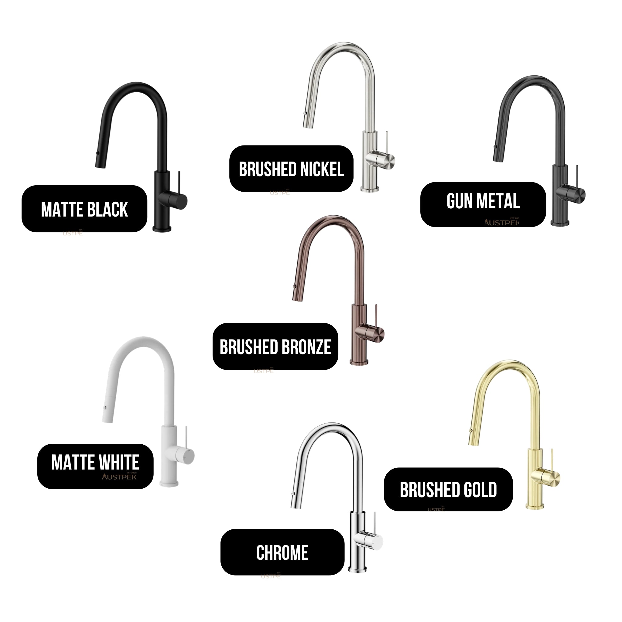 NERO MECCA SMART SENSOR PULL OUT KITCHEN MIXER 438MM GUN METAL