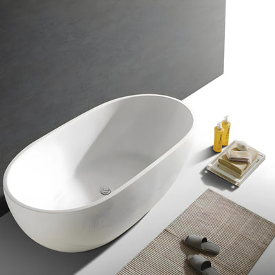 INFINITY NOAH FREESTANDING BATHTUB GLOSS WHITE (MULTIPLE SIZES AVAILABLE)