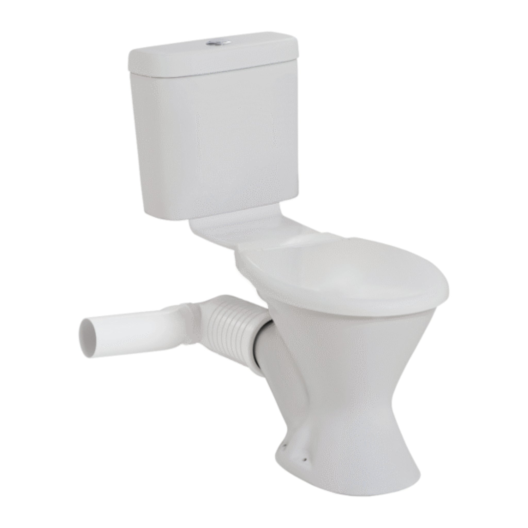JOHNSON SUISSE MODE II SKEW CLOSE COUPLED PLASTIC LINK TOILET SUITE WHITE