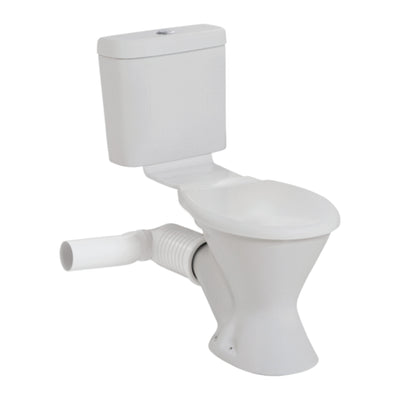 JOHNSON SUISSE MODE II SKEW CLOSE COUPLED PLASTIC LINK TOILET SUITE WHITE