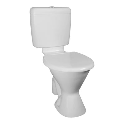 JOHNSON SUISSE MODE CLOSE COUPLED PLASTIC LINK TOILET SUITE WHITE