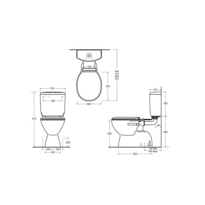 JOHNSON SUISSE CIVIC DELUXE TOILET GLOSS WHITE