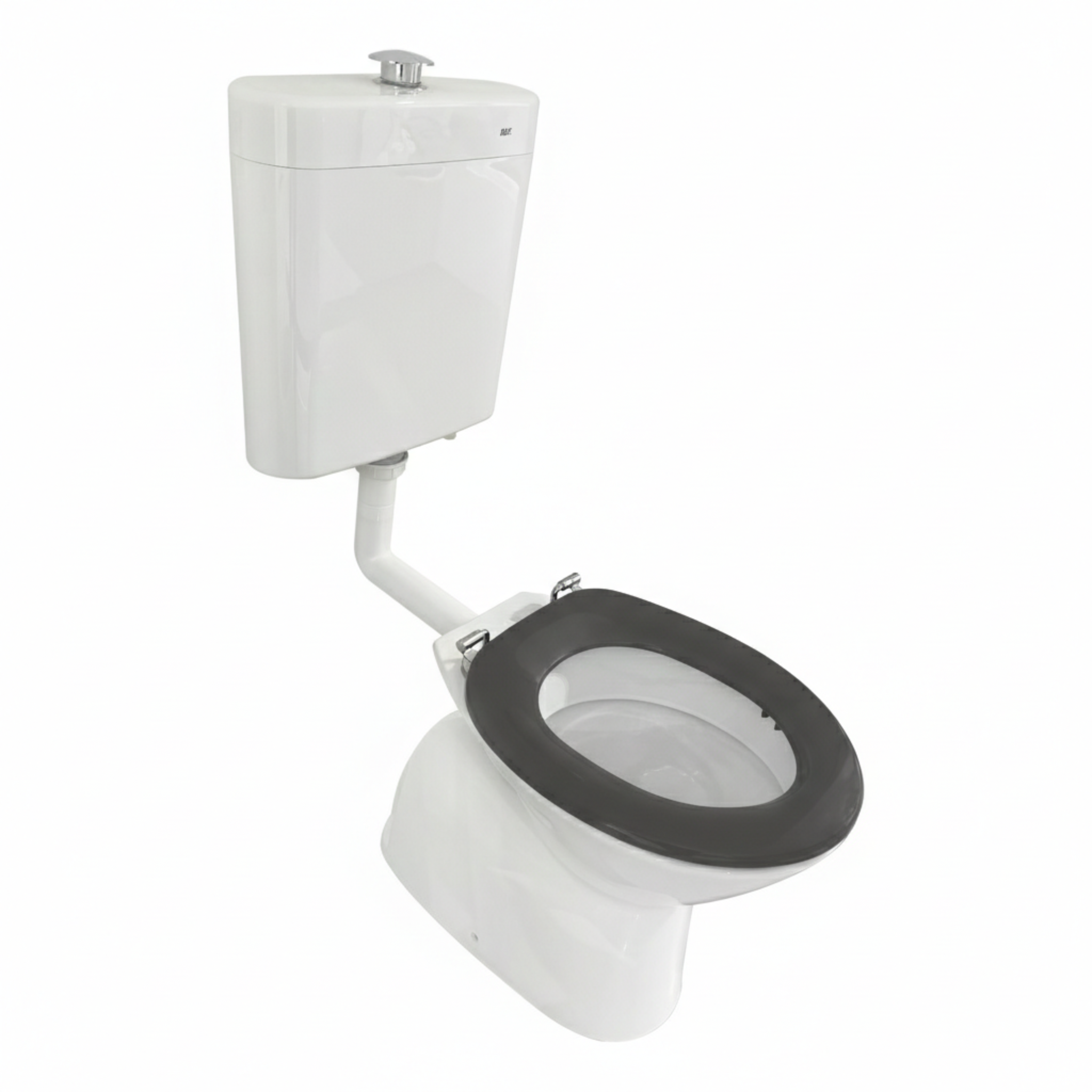 JOHNSON SUISSE SELECT ASSIST DELUXE CLOSE COUPLE PLASTIC LINK TOILET SUITE WHITE