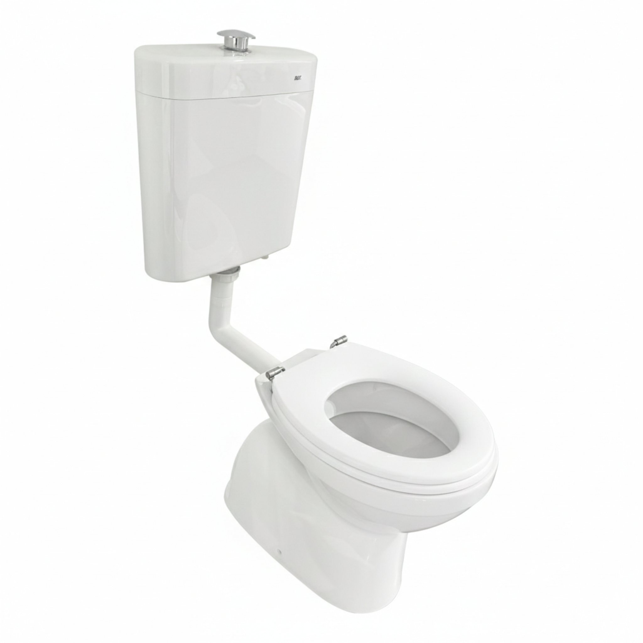 JOHNSON SUISSE SELECT ASSIST DELUXE CLOSE COUPLE PLASTIC LINK TOILET SUITE WHITE