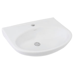 JOHNSON SUISSE BOSTON TYPE B MEDIUM CLINICAL HAND WALL HUNG BASINS ONE TAPHOLE WHITE 610MM