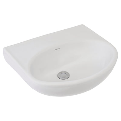 JOHNSON SUISSE BOSTON TYPE C MEDIUM NON-CLINICAL HAND WALL HUNG BASINS NO TAPHOLE WHITE 500MM