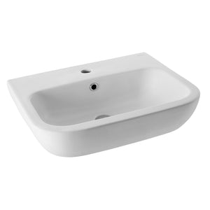 JOHNSON SUISSE EMILIA WALL HUNG BASINS WHITE 560MM