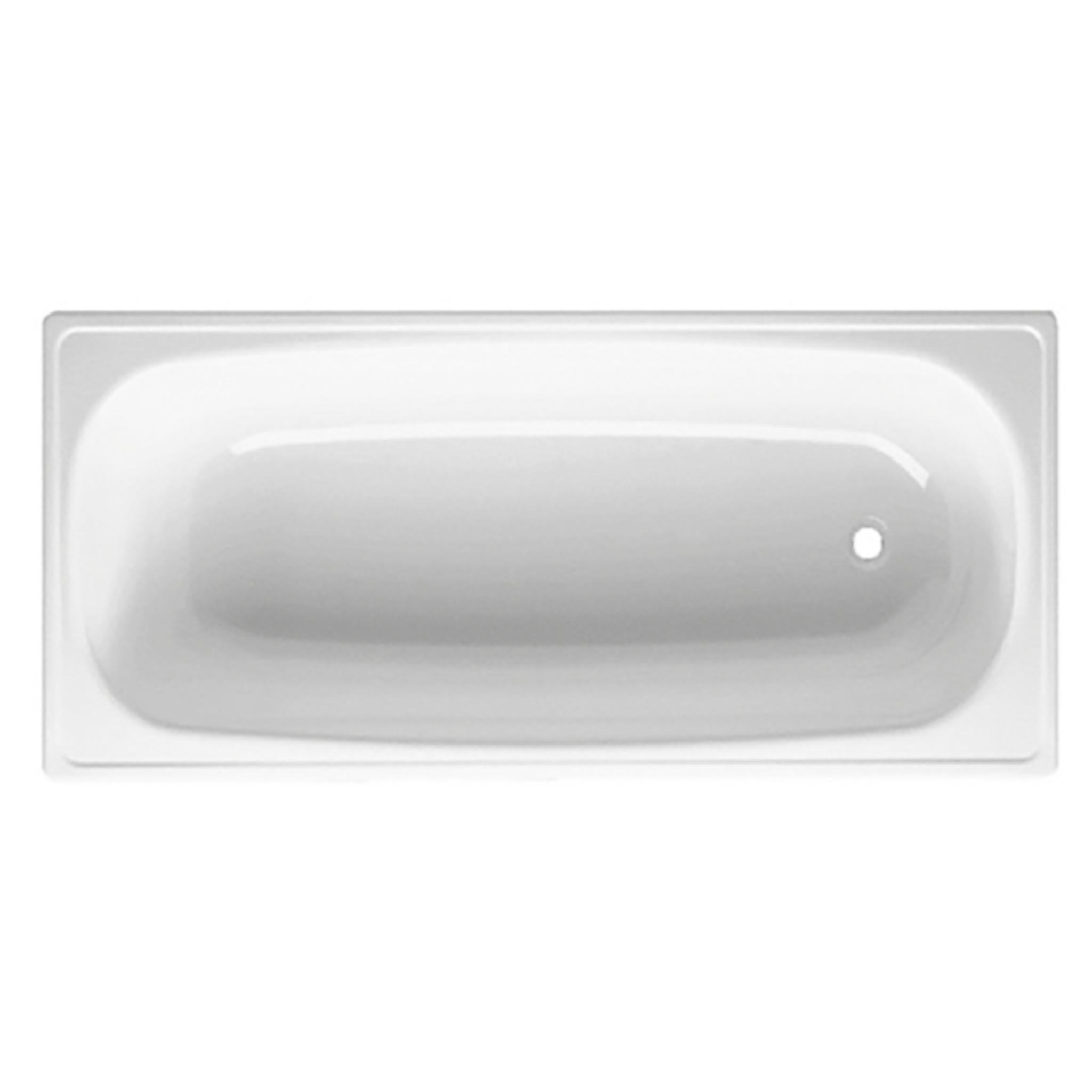 JOHNSON SUISSE ESTI PRESSED STEEL ENAMELLED BUILT IN BATH WHITE (AVAILABLE IN 1500MM AND 1700MM)