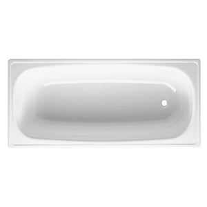 JOHNSON SUISSE ESTI PRESSED STEEL ENAMELLED BUILT IN BATH WHITE (AVAILABLE IN 1500MM AND 1700MM)