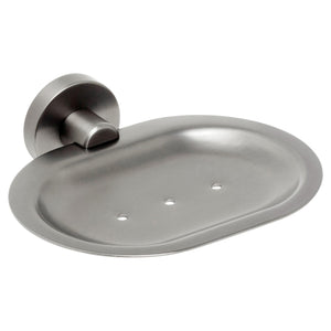 JOHNSON SUISSE VENEZIA SOAP DISH 140MM BRUSHED NICKEL II