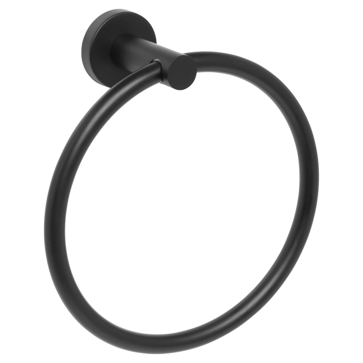 JOHNSON SUISSE VENEZIA TOWEL RING 177MM MATTE BLACK
