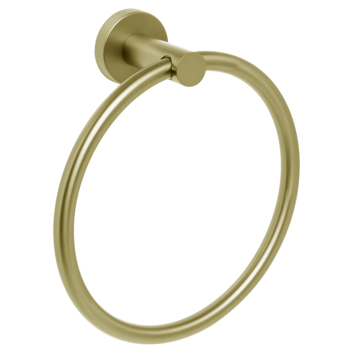 JOHNSON SUISSE VENEZIA TOWEL RING 177MM BRUSHED BRASS
