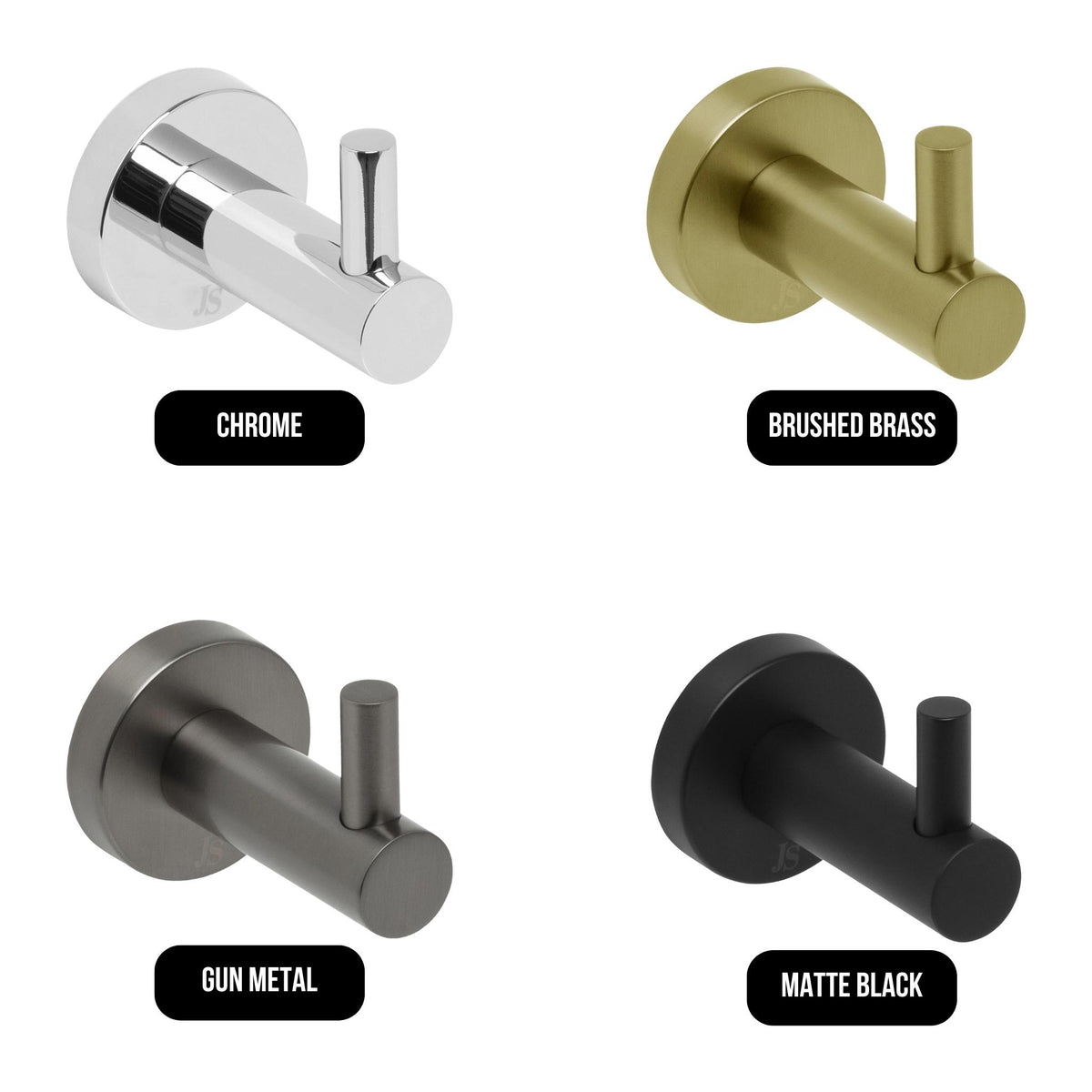 JOHNSON SUISSE VENEZIA ROBE HOOK GUN METAL